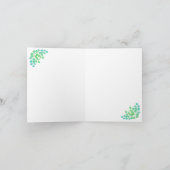 聖降誕祭パーソナライズされたお目出度う カード (内部)