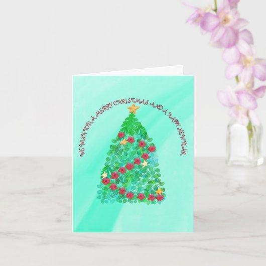 聖降誕祭パーソナライズされたお目出度う カード (蘭)