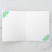 聖降誕祭パーソナライズされたお目出度う カード (内部)