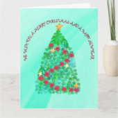 聖降誕祭パーソナライズされたお目出度う カード (正面)