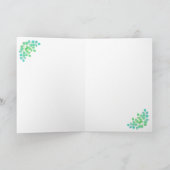 聖降誕祭パーソナライズされたお目出度う カード (内部)