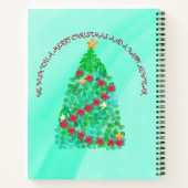 聖降誕祭パーソナライズされたお目出度う ノートブック (裏面)