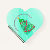 聖降誕祭パーソナライズされたお目出度う ノートブック (正面)