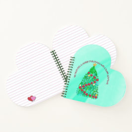 聖降誕祭パーソナライズされたお目出度う ノートブック