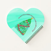 聖降誕祭パーソナライズされたお目出度う ノートブック (裏面)