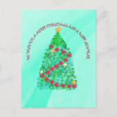 聖降誕祭パーソナライズされたお目出度う ポストカード (正面)