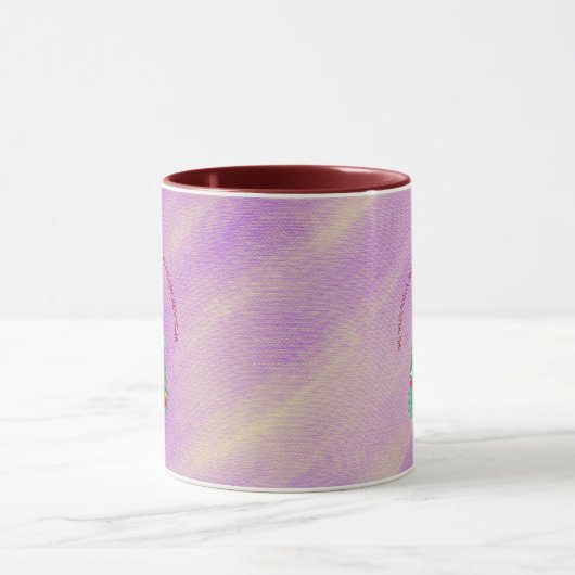 聖降誕祭パーソナライズされたお目出度う マグカップ (中央)