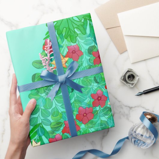 聖降誕祭パーソナライズされたお目出度う ラッピングペーパー (ギフト)