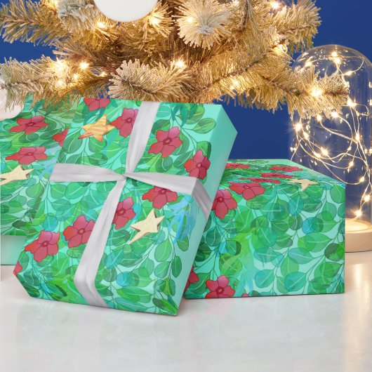 聖降誕祭パーソナライズされたお目出度う ラッピングペーパー (クリスマス)