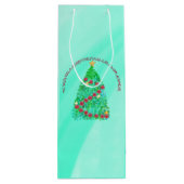 聖降誕祭パーソナライズされたお目出度う ワインギフトバッグ (裏面)