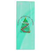 聖降誕祭パーソナライズされたお目出度う ワインギフトバッグ (正面)