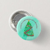 聖降誕祭パーソナライズされたお目出度う 缶バッジ (正面&裏面)