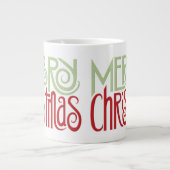 聖降誕祭マーガリータグリーンジャンボマグ ジャンボコーヒーマグカップ (正面)