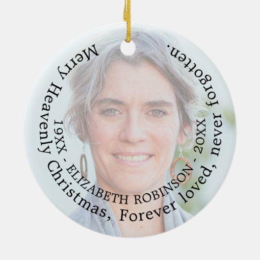 聖降誕祭メリーの記念碑 セラミックオーナメント (裏面)