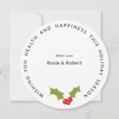 聖降誕祭モダンお目出とう |アンパサンド&プレイド シーズンカード (裏面)