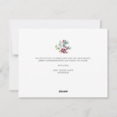 聖降誕祭モダンの感動的な発表 シーズンカード (裏面)