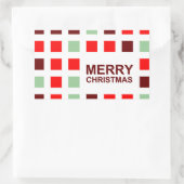 聖降誕祭モダン祝い 長方形シール (バッグ)