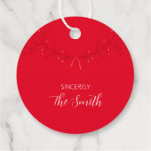 聖降誕祭ラベルのセリフ付離れき フェイバータグ (裏面)