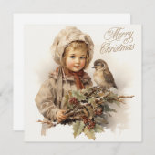 聖降誕祭ヴィンテージ小僧 シーズンカード (正面/裏面)