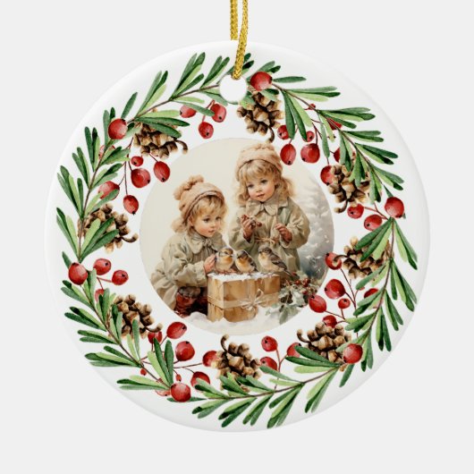 聖降誕祭ヴィンテージ小僧 セラミックオーナメント (正面)