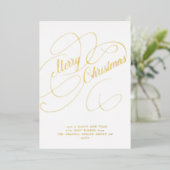 聖降誕祭企業の祭エレガント業 箔シーズンカード (立ち正面)