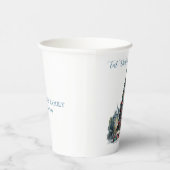 聖降誕祭伝統的に食べ酔っ払って楽しんで下さい 紙コップ (右)