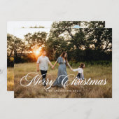 聖降誕祭伝統的の台本 シーズンカード (正面/裏面)