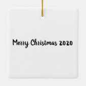 聖降誕祭失ったの飾り セラミックオーナメント (裏面)