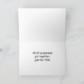 聖降誕祭得を楽しむために共にグノーミー カード (内部)