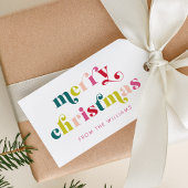 聖降誕祭数々のモダンの聖名 ギフトタグ