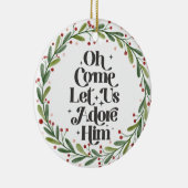 聖降誕祭来のご馳走を頂戴しよう セラミックオーナメント (右)