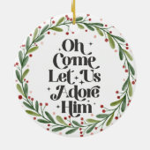 聖降誕祭来のご馳走を頂戴しよう セラミックオーナメント (裏面)