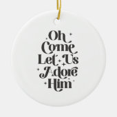 聖降誕祭来のご馳走を頂戴しよう セラミックオーナメント (正面)