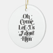 聖降誕祭来のご馳走を頂戴しよう セラミックオーナメント (左)