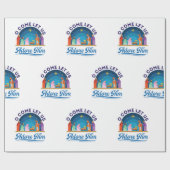 聖降誕祭来のキリスト教徒イエスを崇拝しよう ラッピングペーパー (フラット)