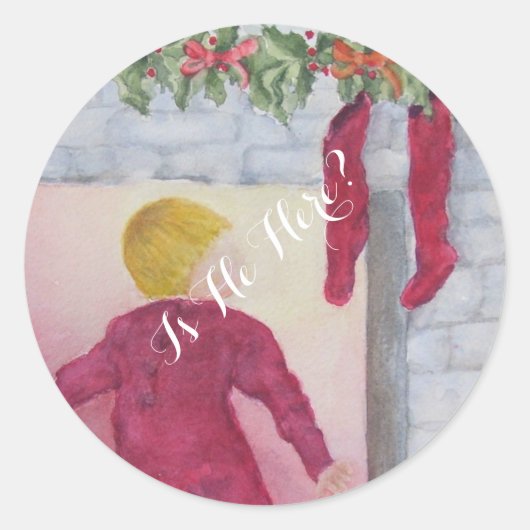 聖降誕祭疑問に思祭の暖炉 ラウンドシール (正面)