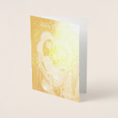 聖降誕祭祈お目出とう！ 箔カード (正面)