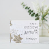 聖降誕祭素朴祝 | 休日の写真はがき シーズンポストカード (スタンド正面)