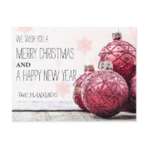 聖降誕祭素朴祝 | 休日の写真はがき