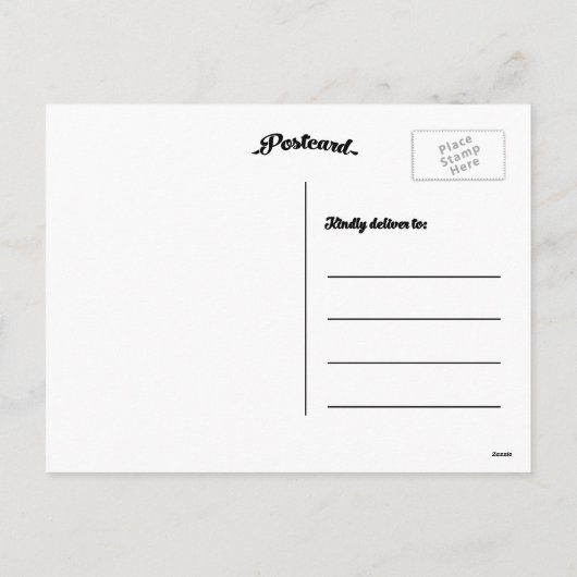 聖降誕祭素朴祝 | 休日の写真はがき シーズンポストカード (裏面)