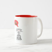 聖降誕祭考えるのお嬢さん ツートーンマグカップ (正面右)