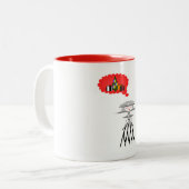 聖降誕祭考えるのお嬢さん ツートーンマグカップ (正面左)