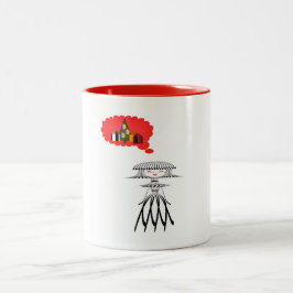 聖降誕祭考えるのお嬢さん ツートーンマグカップ