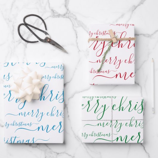 聖降誕祭聖降誕祭の手書き脚本 ラッピングペーパーシート (正面)