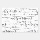 聖降誕祭聖降誕祭の手書き脚本 ラッピングペーパーシート (正面)