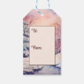 聖降誕祭賛美主よYou Bible Verse Winter Snow ギフトタグ (裏面)