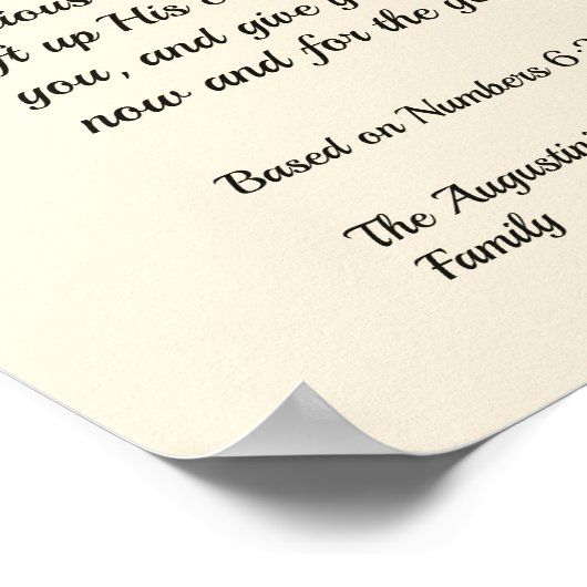 聖降誕祭賛美卿に祈る ポスター (角)