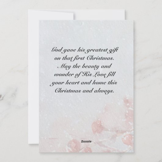 聖降誕祭賛美卿感動的よ シーズンカード (裏面)