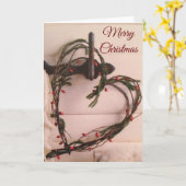 **聖降誕祭**お目出度う カード (黄色い花)