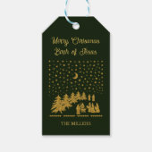 聖降誕祭、イエスの誕生 ギフトタグ (正面)